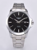 Montre automatique pour homme, style minimaliste moderne, date, mécanique, acier inoxydable, étanche, lumineuse