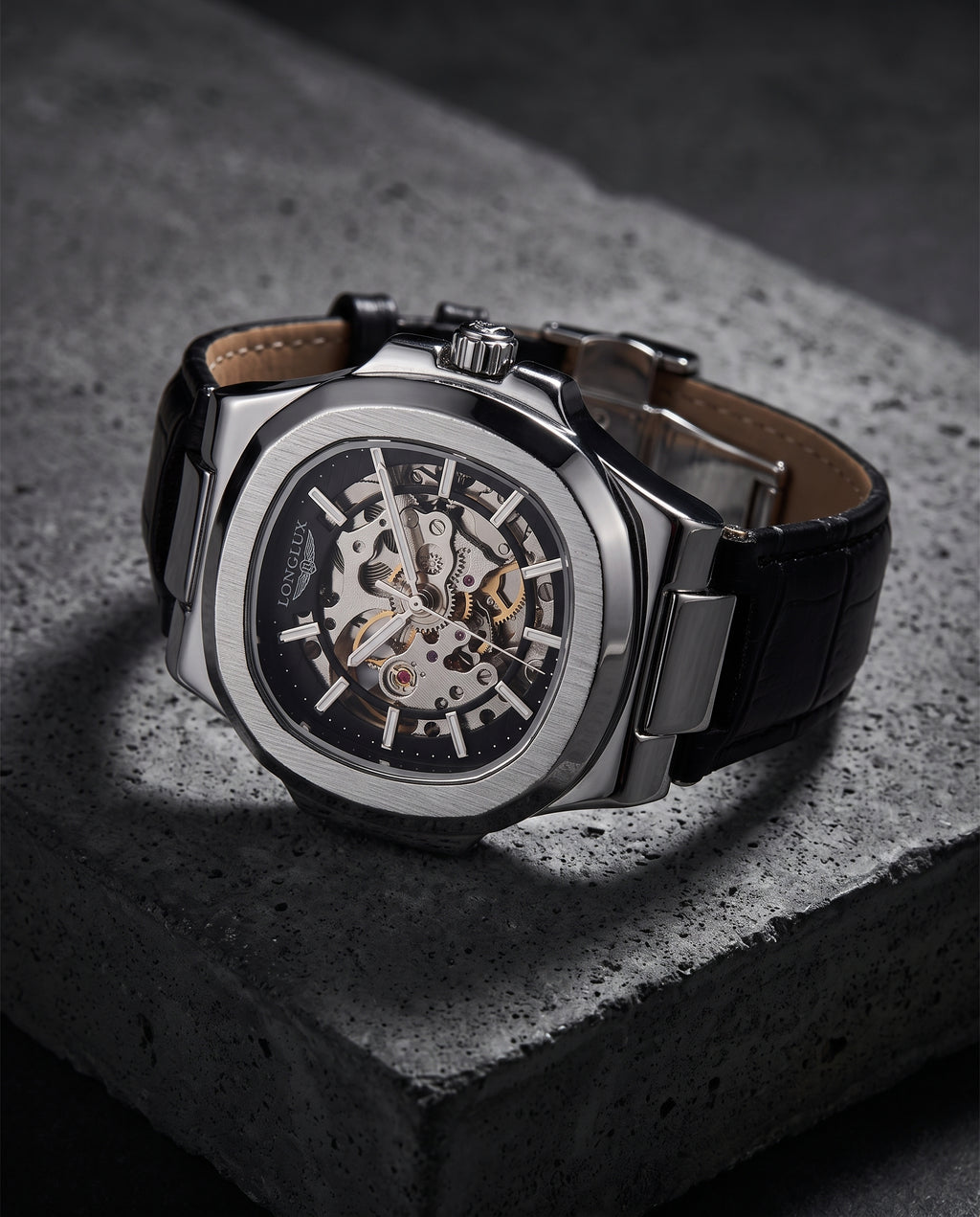 Montre mécanique cuir étanche — image 5