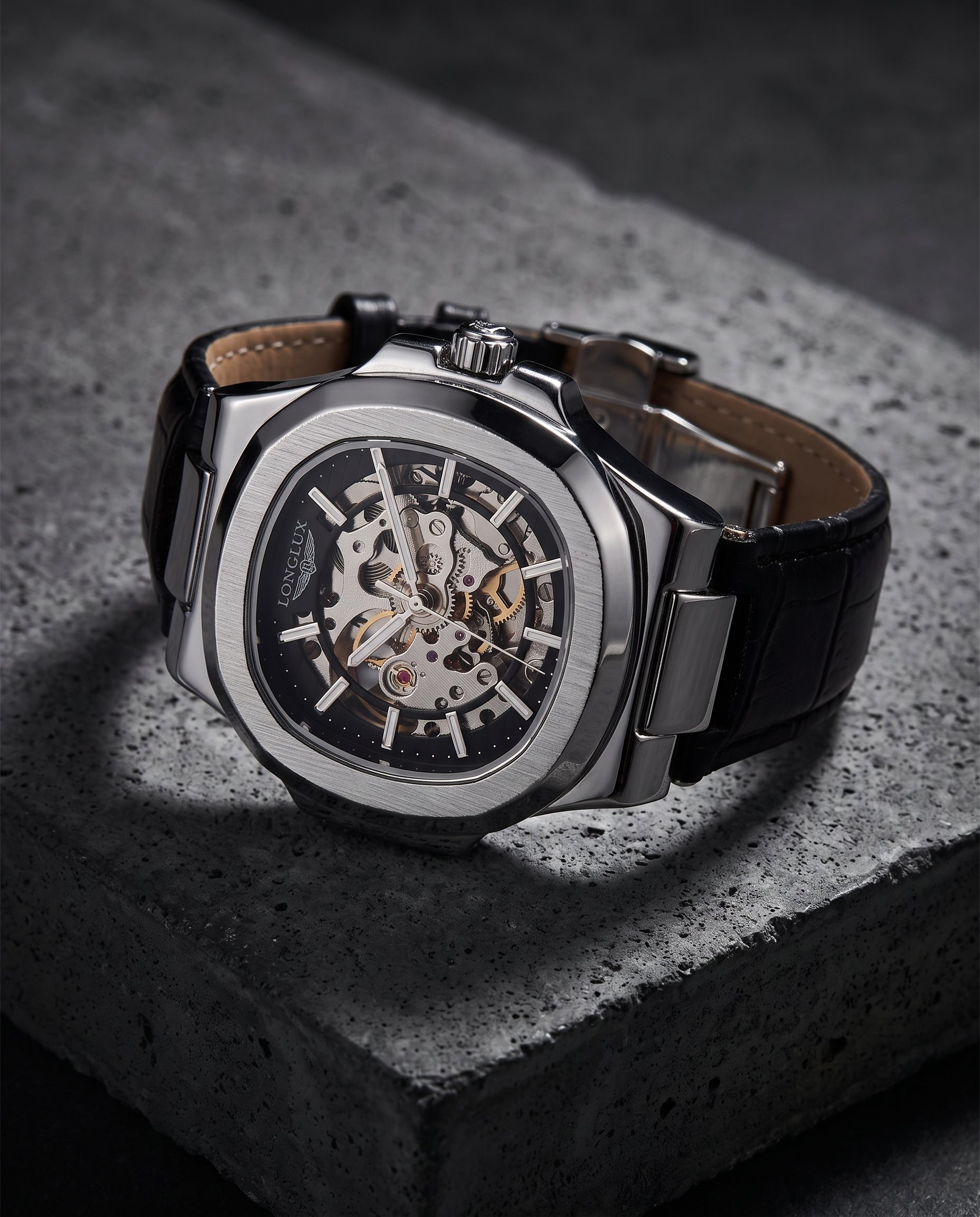 Montre mécanique cuir étanche — image 5