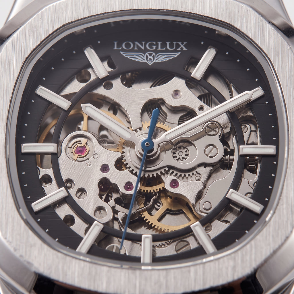 Montre mécanique cuir étanche